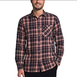 The North Face Men’s Hayden Pass 2.0 Pink Black Plaid Button Up Shirt- Size XL